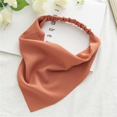 Square Paisley Bandanas Ride Mask Headbands For Women Bands Scarfs-Hair Accessories-Arimonz-tangerine-Arimonz