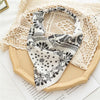 Square Paisley Bandanas Ride Mask Headbands For Women Bands Scarfs-Hair Accessories-Arimonz-White Print-Arimonz