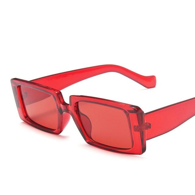 Square Retro Sunglasses Women Vintage Sun Glasses For Women Eyeglasses-Sunglasses-Arimonz-Red Red-Arimonz