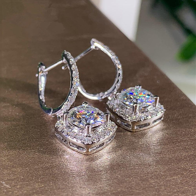 Square Shape Drop Earrings for Women Elegant Women Dangle Earrings-Earrings-Arimonz-Arimonz