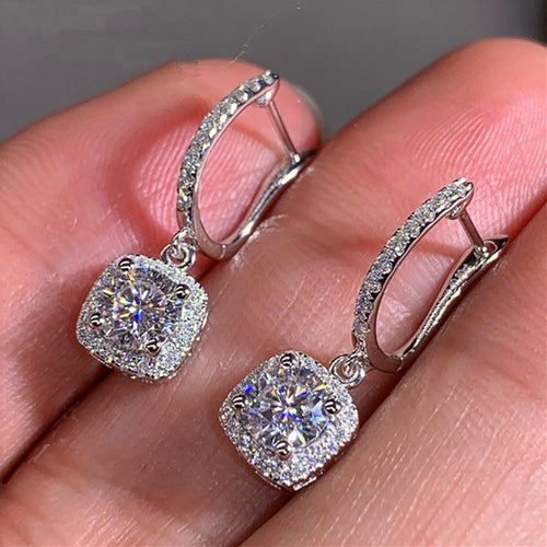 Square Shape Drop Earrings for Women Elegant Women Dangle Earrings-Earrings-Arimonz-Arimonz