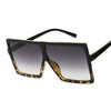 Square Women Sunglasses Clear Lens Sunglasses-Sunglasses-Arimonz-Black Leopard-Arimonz