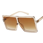 Square Women Sunglasses Clear Lens Sunglasses-Sunglasses-Arimonz-Brown-Arimonz