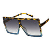 Square Women Sunglasses Clear Lens Sunglasses-Sunglasses-Arimonz-Leopard Blue-Arimonz