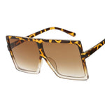 Square Women Sunglasses Clear Lens Sunglasses-Sunglasses-Arimonz-Leopard Trans-Arimonz