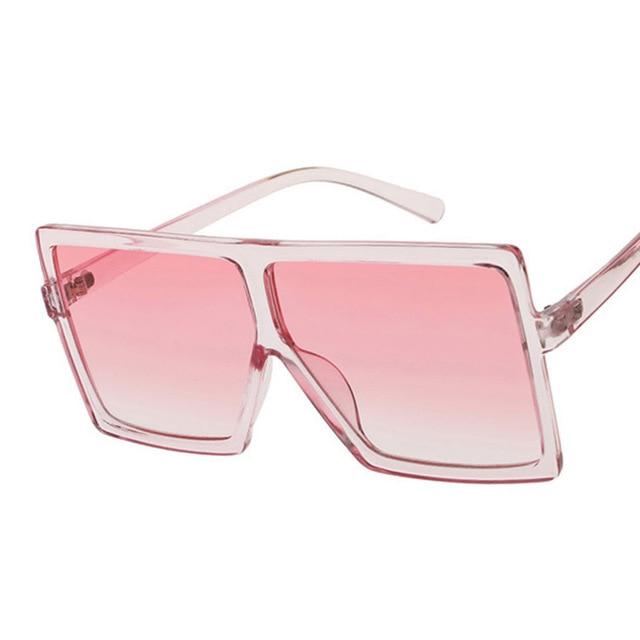 Square Women Sunglasses Clear Lens Sunglasses-Sunglasses-Arimonz-Pink-Arimonz