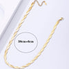 Stainless Steel 2 Layered Flat Blade Snake Chain Necklace For Women-Necklaces-Arimonz-Arimonz