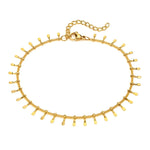 Stainless Steel Dangle Anklet for Women Fringe Chain Anklet Jewelry-Anklets-Arimonz-Gold-Arimonz