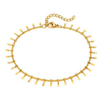 Stainless Steel Dangle Anklet for Women Fringe Chain Anklet Jewelry-Anklets-Arimonz-Arimonz
