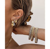 Stainless Steel Plated Detachable Wristband Bracelet Bangle For Women-Braceletes-Arimonz-Arimonz