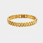 Stainless Steel Plated Detachable Wristband Bracelet Bangle For Women-Braceletes-Arimonz-Gold-16.5cm/6inch-Arimonz