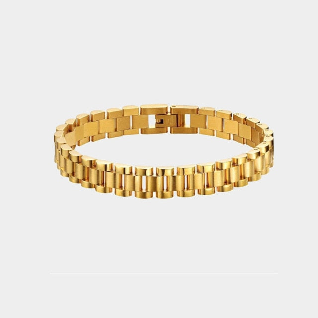 Stainless Steel Plated Detachable Wristband Bracelet Bangle For Women-Braceletes-Arimonz-Gold-16.5cm/6inch-Arimonz