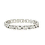 Stainless Steel Plated Detachable Wristband Bracelet Bangle For Women-Braceletes-Arimonz-Silver-16.5cm/6inch-Arimonz
