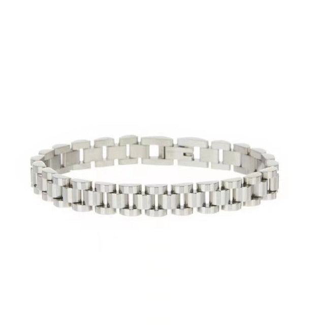 Stainless Steel Plated Detachable Wristband Bracelet Bangle For Women-Braceletes-Arimonz-Silver-16.5cm/6inch-Arimonz