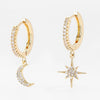 Star And Moon Earrings-Earrings-Arimonz-Arimonz
