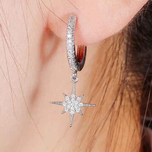Star And Moon Earrings-Earrings-Arimonz-Arimonz