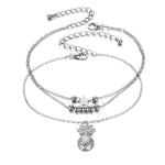 Star Beaded Anklet Chain Anklet with Pineapple Beads for Women-Anklets-Arimonz-Arimonz