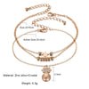 Star Beaded Anklet Chain Anklet with Pineapple Beads for Women-Anklets-Arimonz-Arimonz
