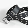 Star Eye Rivet Belt Goth Style Double Pin Buckle Waistband-Belts-Arimonz-Arimonz