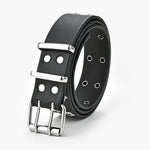 Star Eye Rivet Belt Goth Style Double Pin Buckle Waistband-Belts-Arimonz-Arimonz