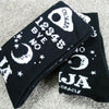 Star Moon Print Socks Women Streetwear Women Printed High Socks-Socks & Tights-Arimonz-Arimonz