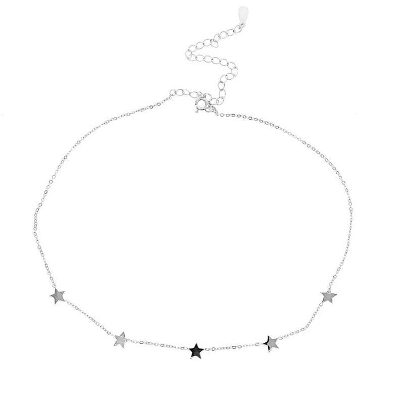 Star Pendant Choker Necklace for Women Charming Necklace Jewelry-Necklaces-Arimonz-Arimonz