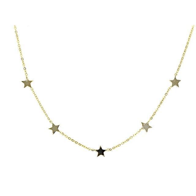 Star Pendant Choker Necklace for Women Charming Necklace Jewelry-Necklaces-Arimonz-Gold-Arimonz