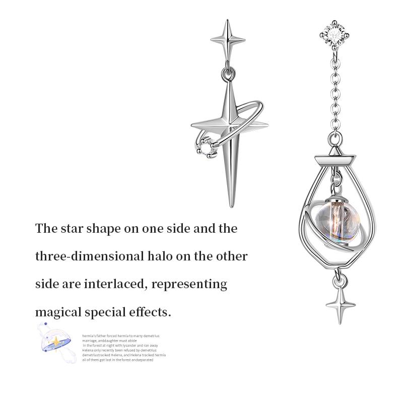 Starlight Drop Earrings for Women Crystal Ball Stars Earrings-Earrings-Arimonz-Arimonz