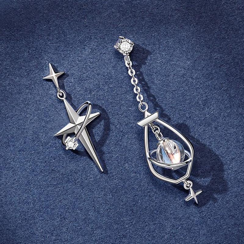 Starlight Drop Earrings for Women Crystal Ball Stars Earrings-Earrings-Arimonz-Arimonz
