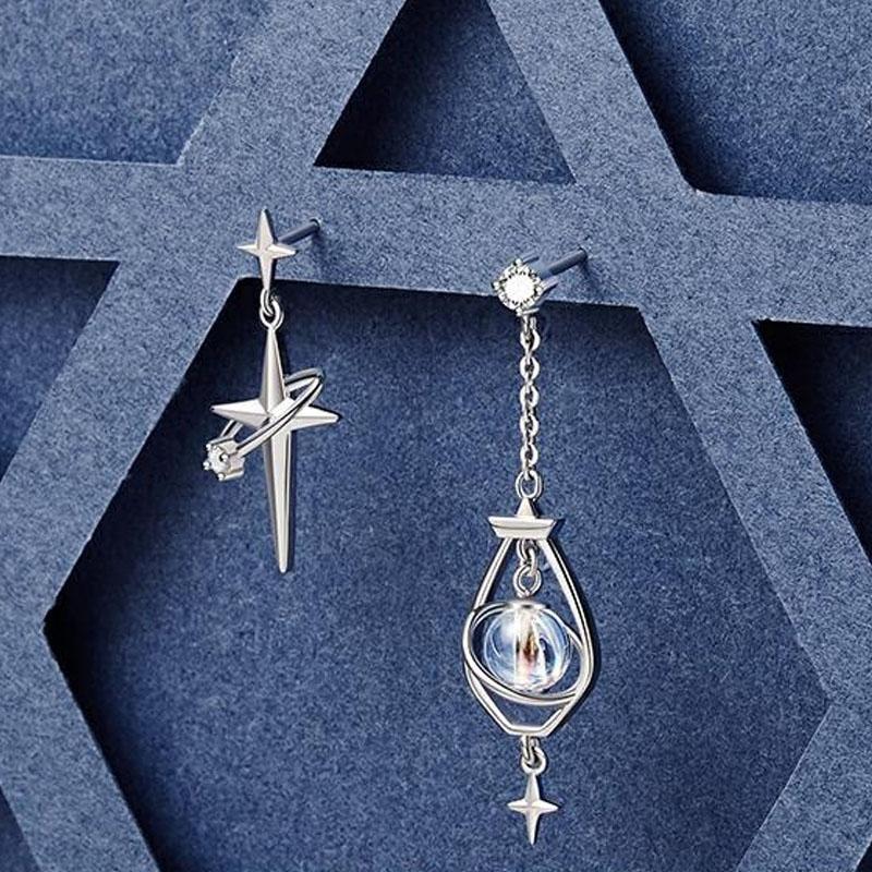 Starlight Drop Earrings for Women Crystal Ball Stars Earrings-Earrings-Arimonz-Arimonz