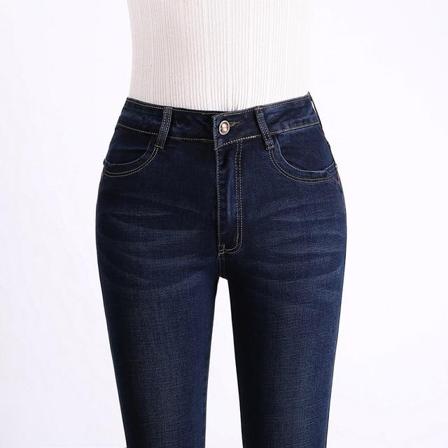 Straight Jeans - High Waist Push Up Straight Jeans