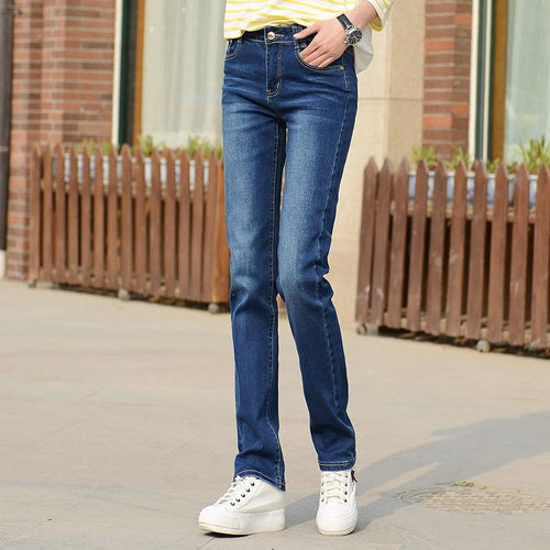 Straight Jeans - Stretchy Long Straight Jean
