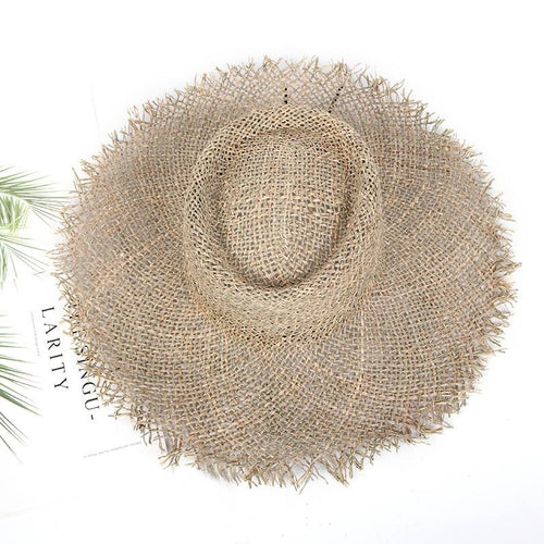Straw Beach Visor Hats Wide Brim Sunhat Fashionable Hat For Women-Hats-Arimonz-Arimonz