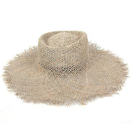 Straw Beach Visor Hats Wide Brim Sunhat Fashionable Hat For Women-Hats-Arimonz-Arimonz