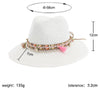 ﻿Straw Sun Hat Panama Hat Women's Summer Caps Sombrero Female Fedora-Summer Hats-Arimonz-Arimonz