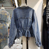 Streetwear Short Denim Jacket Fashion Trend All-match Women Overcoat-Jean Jackets-Arimonz-Arimonz
