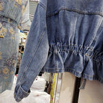 Streetwear Short Denim Jacket Fashion Trend All-match Women Overcoat-Jean Jackets-Arimonz-Arimonz