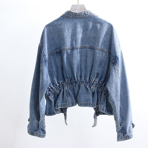 Streetwear Short Denim Jacket Fashion Trend All-match Women Overcoat-Jean Jackets-Arimonz-S-Arimonz