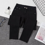 Stretch Bottoms Skinny Pants For Women Trouser Denim Pants Women Jeans-Skinny Jeans-Arimonz-black-S-Arimonz