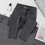 Stretch Bottoms Skinny Pants For Women Trouser Denim Pants Women Jeans-Skinny Jeans-Arimonz-gray-S-Arimonz