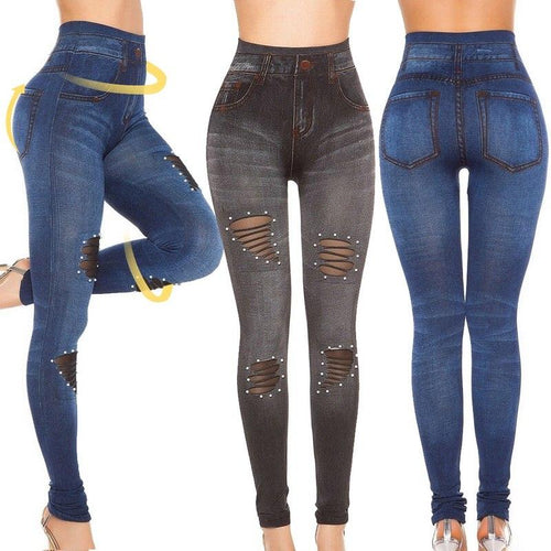 Stretch High Waist Skinny Jeans-Skinny Jeans-Arimonz-Arimonz