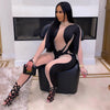 Stretchy Bodycon Rompers Womens Jumpsuit Long Sleeve Jumpsuits-Night Out Jumpsuits & Rompers-Arimonz-Arimonz