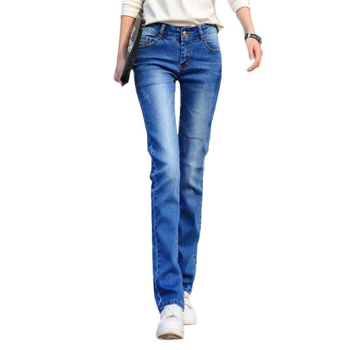 Stretchy Long Straight Jean-Straight Jeans-Arimonz-Arimonz
