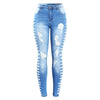 Stretchy Ripped Jeans Distressed Denim Skinny Pencil Trouser For Women-Skinny Jeans-Arimonz-S-Arimonz