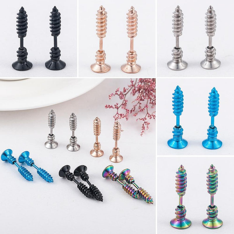 Stud Earrings Punk Style Piercing Earring Jewelry-Earrings-Arimonz-Arimonz