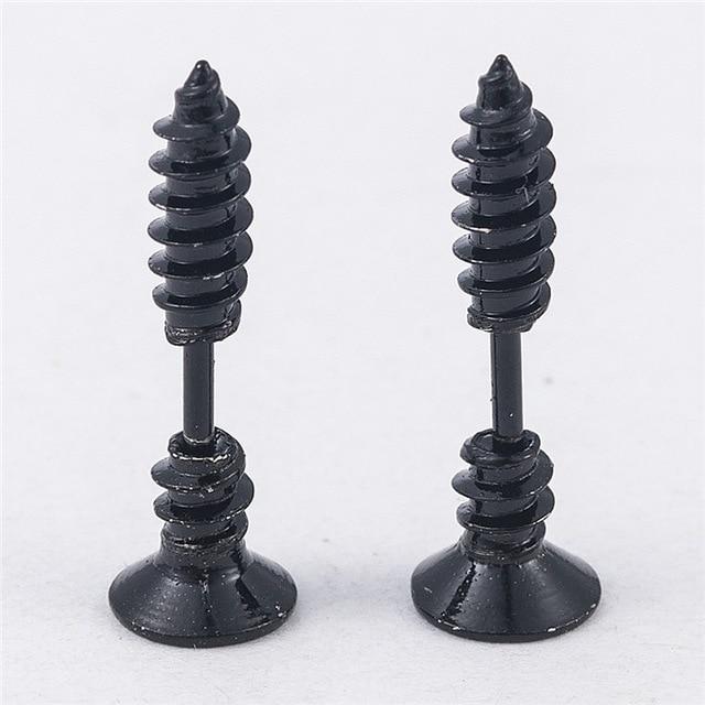 Stud Earrings Punk Style Piercing Earring Jewelry-Earrings-Arimonz-Black-Arimonz