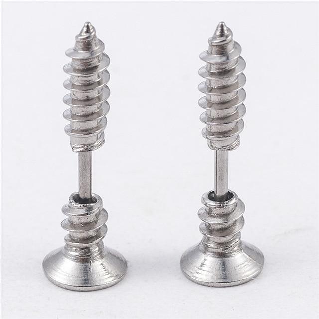 Stud Earrings Punk Style Piercing Earring Jewelry-Earrings-Arimonz-Silver-Arimonz