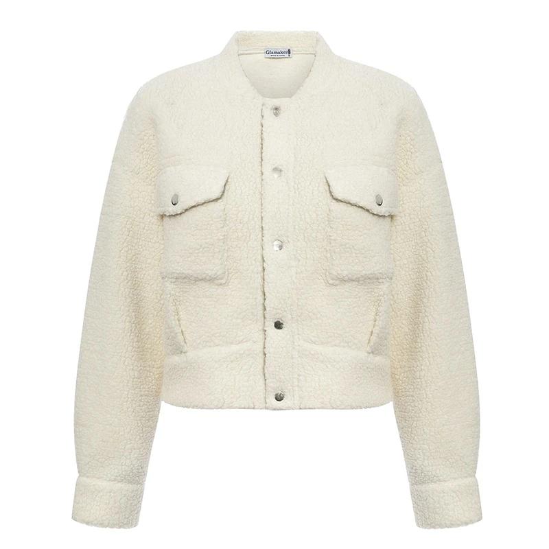 Stylish Teddy Coat with Pockets-Fuzzy Jackets-Arimonz-S-Arimonz
