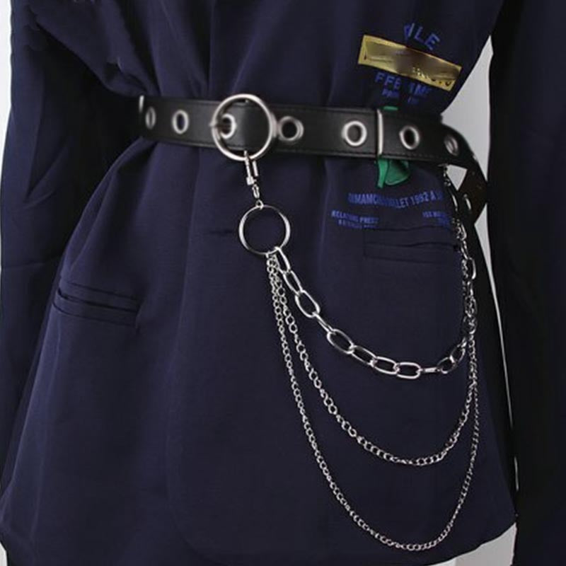 Stylish Waist Pants Belt Chain Multilayer Chain Ring Trousers Belt-Belts-Arimonz-Arimonz