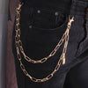 Stylish Waist Pants Belt Chain Multilayer Chain Ring Trousers Belt-Belts-Arimonz-Gold lock-Arimonz